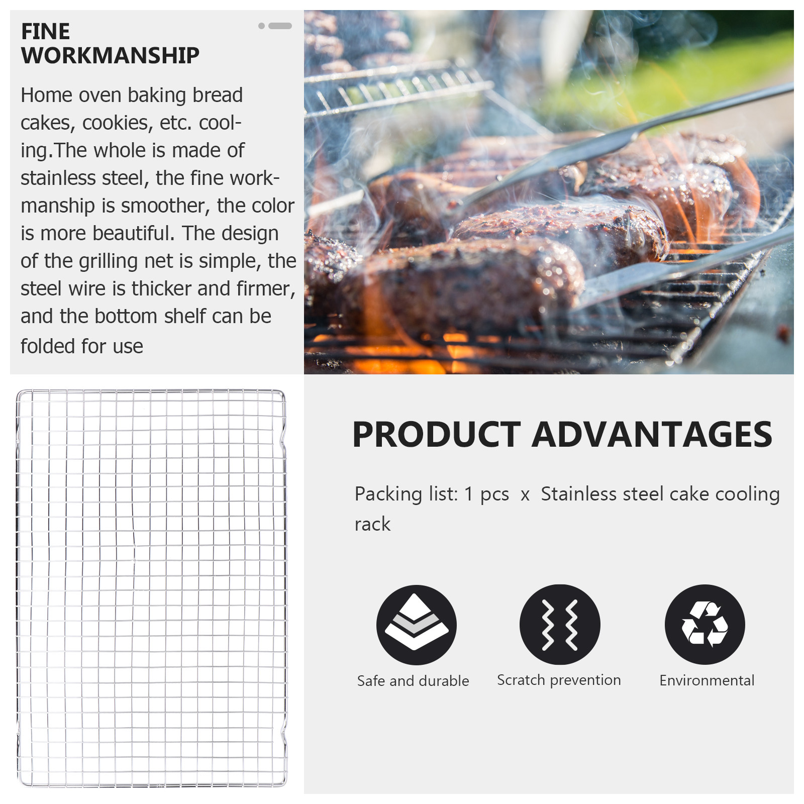 Kitchen Baking Rack - 1 pièce, grille de refroidissement pour