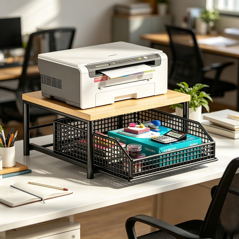 Kitchen Baking Rack - Support vertical pour micro-ondes avec tiroir
