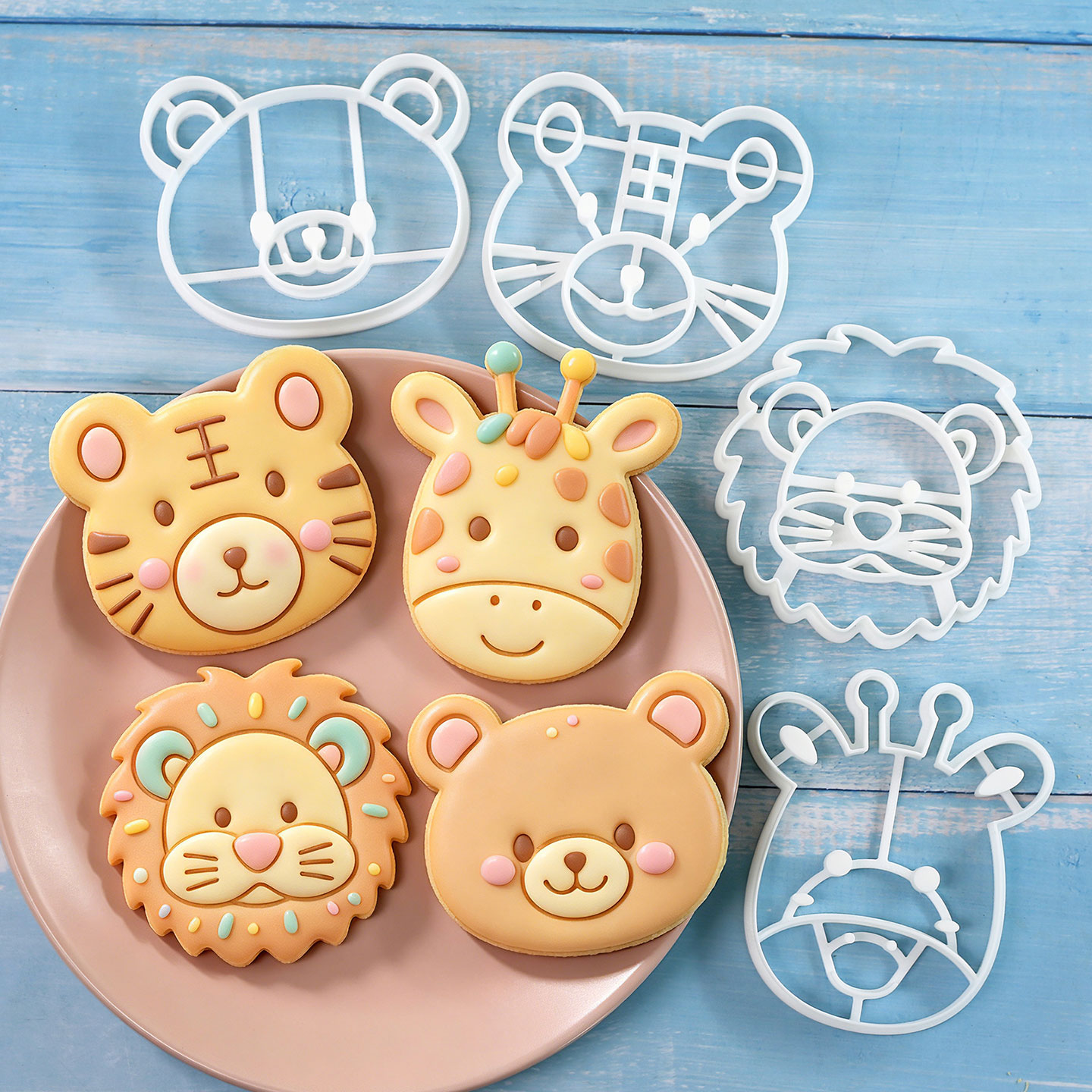 Baking Kitchen Set - Ensemble de 4 emporte-pièces pour biscuits