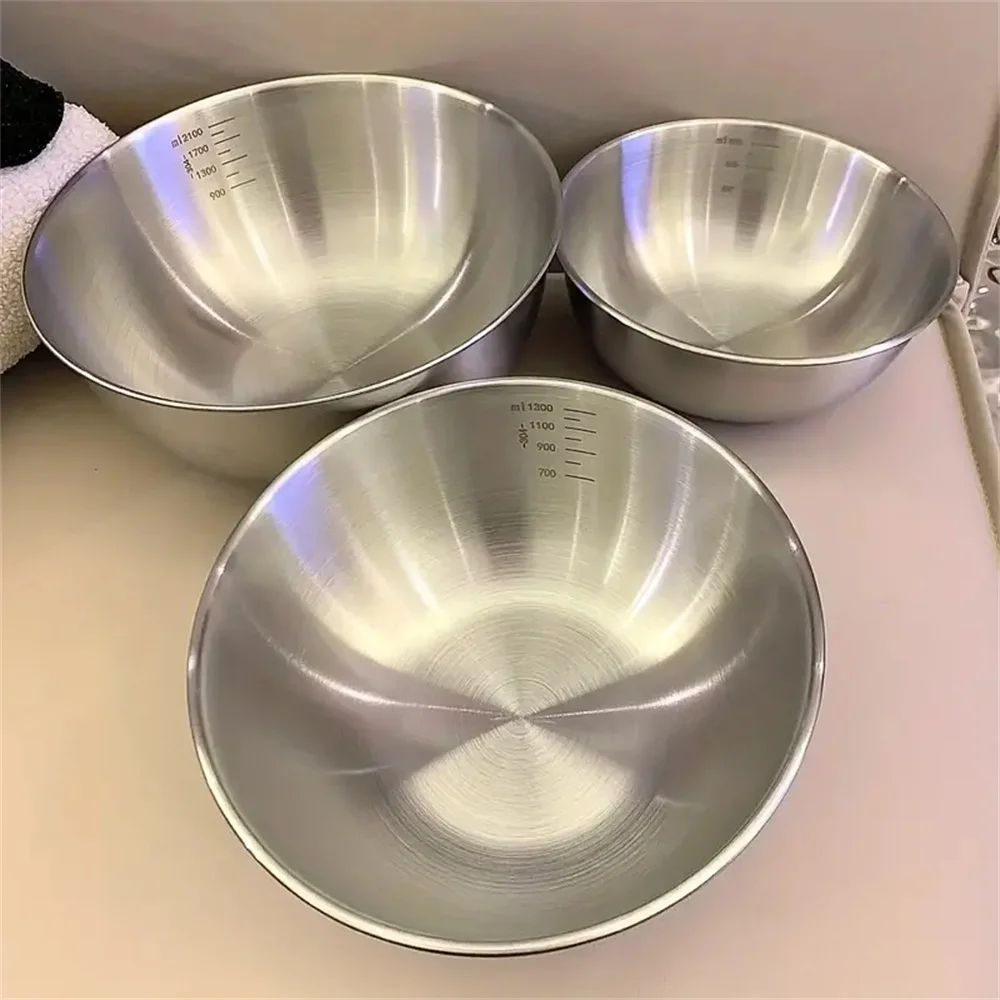 Baking Kitchen Set - Ensemble de 3 bols en acier