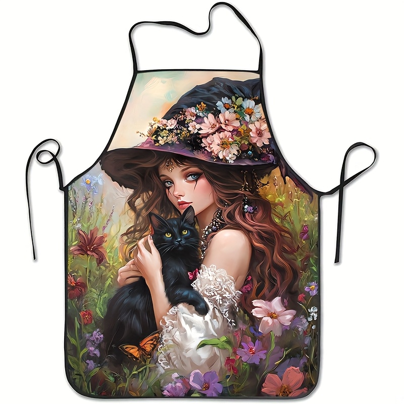 Kitchen Witch Baking - Tablier imprimé sur le thème des