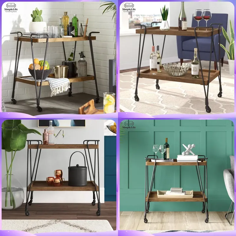 Kitchen Baking Cart - Chariot de cuisine à roulettes, chariot