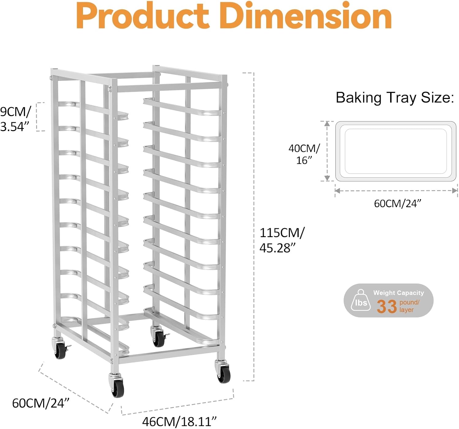 Chariot de rangement mobile en - Kitchen Baking Cart avis et prix