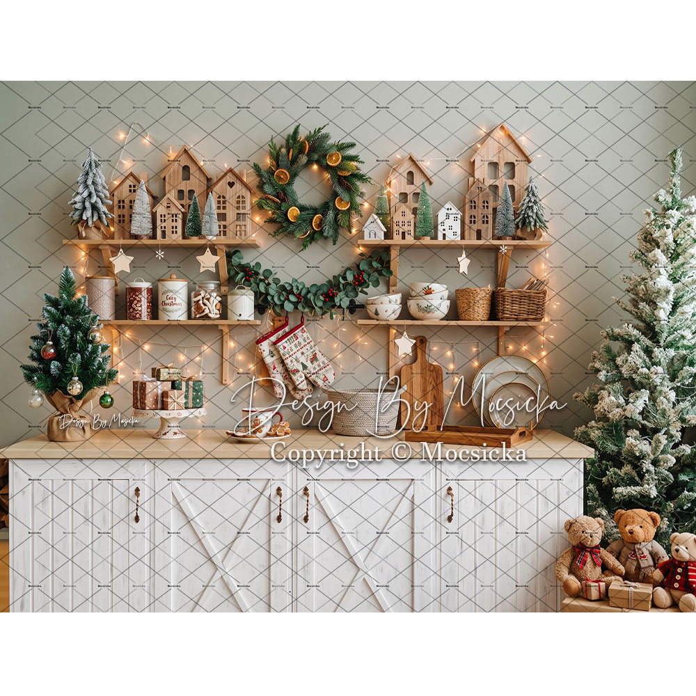 Mocsicka Noël Fond de scène de - Kitchen Baking Background avis et prix