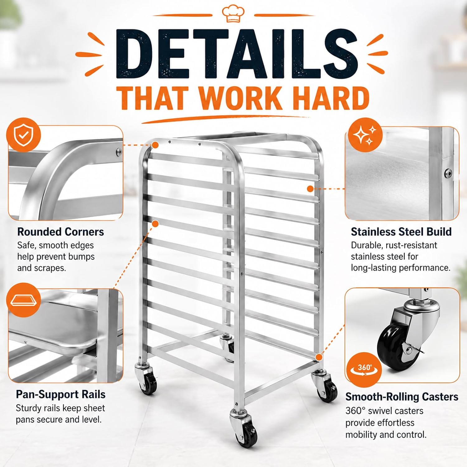 Chariot de refroidissement mob - Kitchen Baking Cart avis et prix